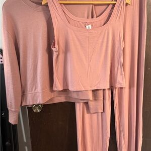 UGG Mauve Pink Three-Piece Lounge Set
